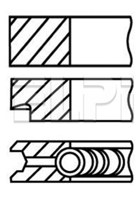 Set segmenti piston, compresor LP189 3032 STD ELPI
